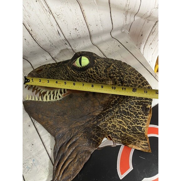 JURASSIC PARK Velociraptor Raptor Dinosaur Mask U.C.S. & AMBLIN 1997 Read!!! - Picture 5 of 5
